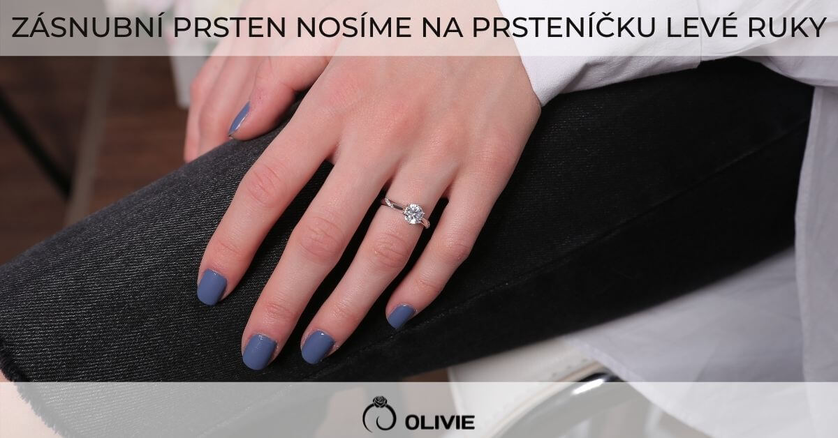 Na kterém prstě nosíme zásnubní prsten OLIVIE